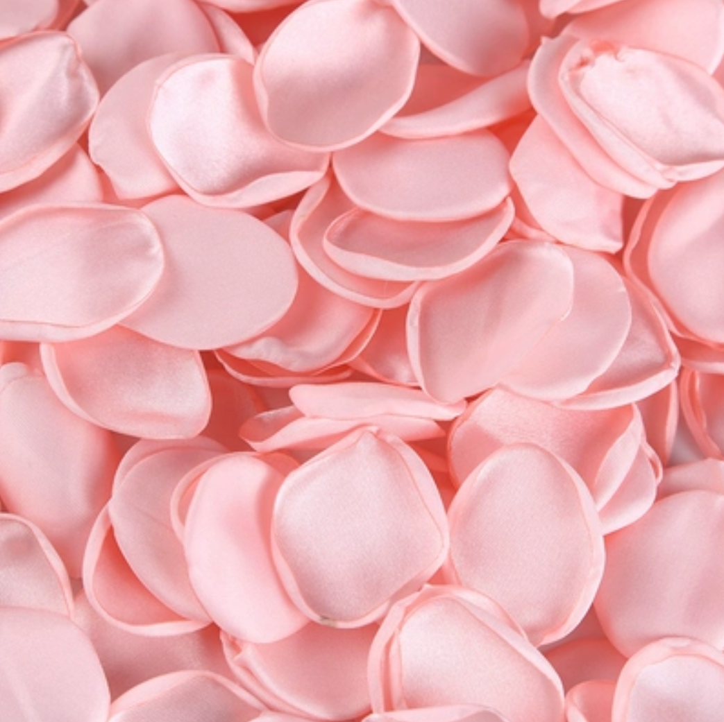 200pcs Satin Rose Petals for Wedding Party Decor - KetieStory