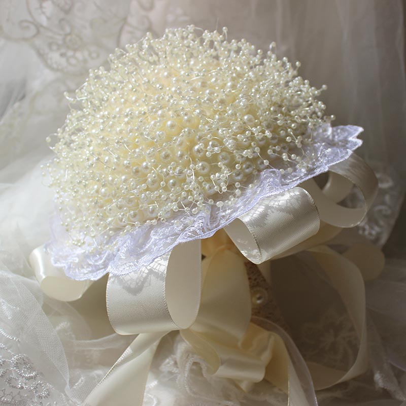 Luxurious Pearl Shell Bridal Bouquet for Wedding Party - KetieStory