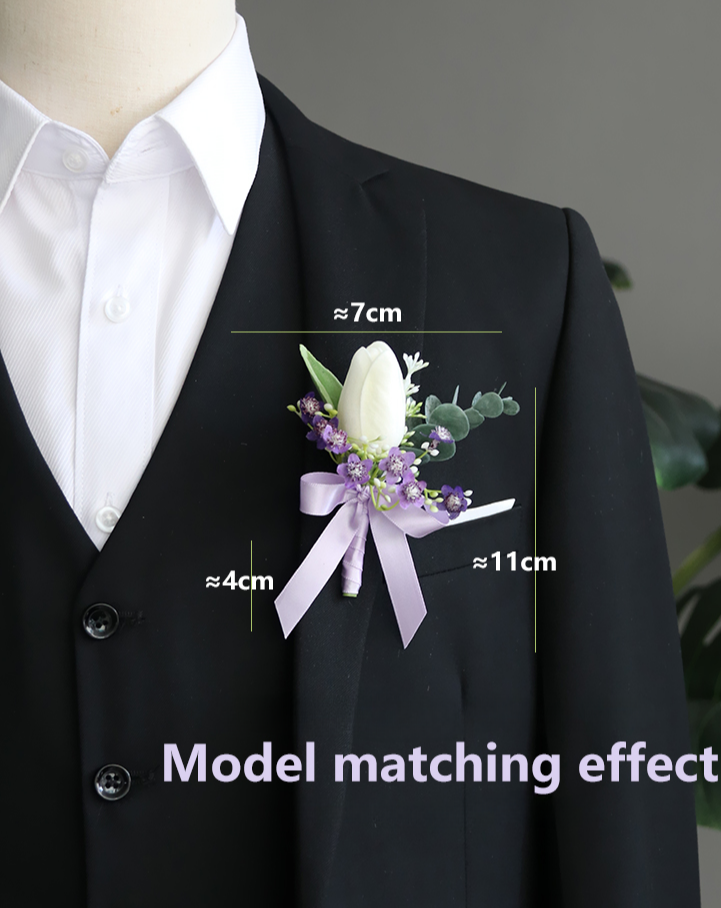 Corsages Purple Series for Wedding Party Proposal Decor - KetieStory